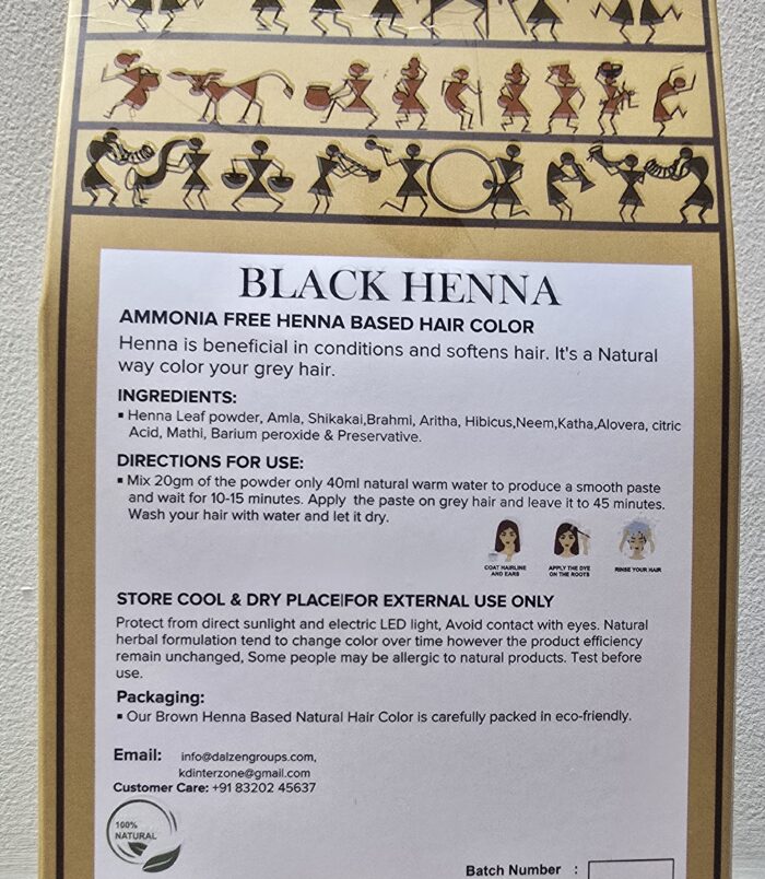 Black Heena back